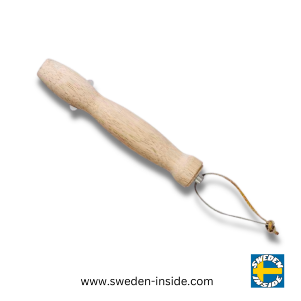 Teleskop-Grillspieß aus Schweden – Ausziehbarer Edelstahl-Grillspieß mit Echtholzgriff