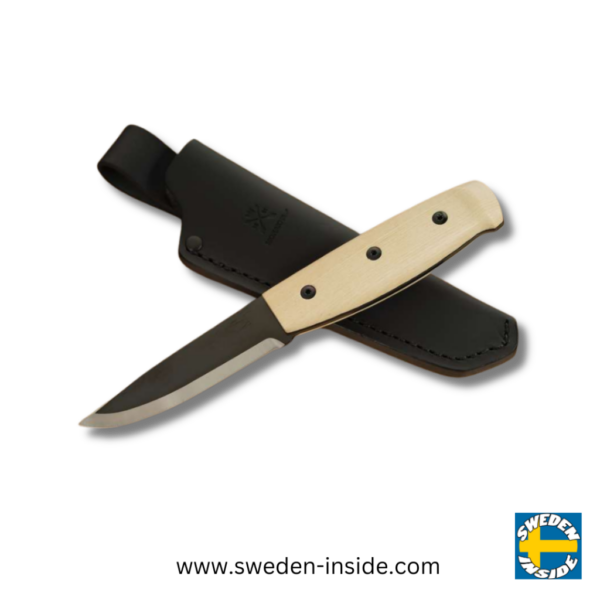 Morakniv Lok BlackBlade (S) Ash Wood – Robustes Outdoor-Messer für Abenteuer