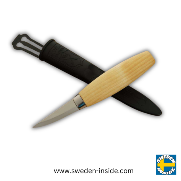 Morakniv Schnitzmesser 120 aus Laminatstahl mit Birkengriff